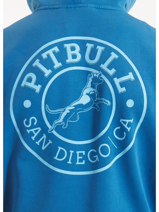 PITBULL PITBULL Bluza Bluza męska z kapturem VINTAGE BOXING XXL Niebieski Regular Fit