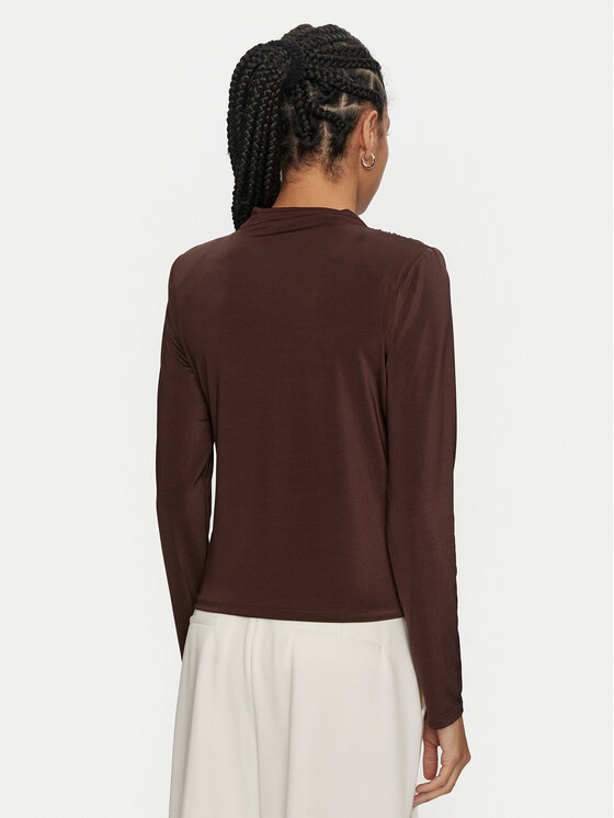 ACCESS FASHION ACCESS FASHION Bluza 44-2035-310 Rjava Slim Fit