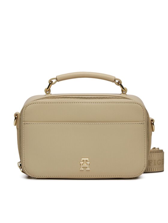 Tommy Hilfiger Handtasche Iconic Tommy Camera Bag AW0AW15689 Beige