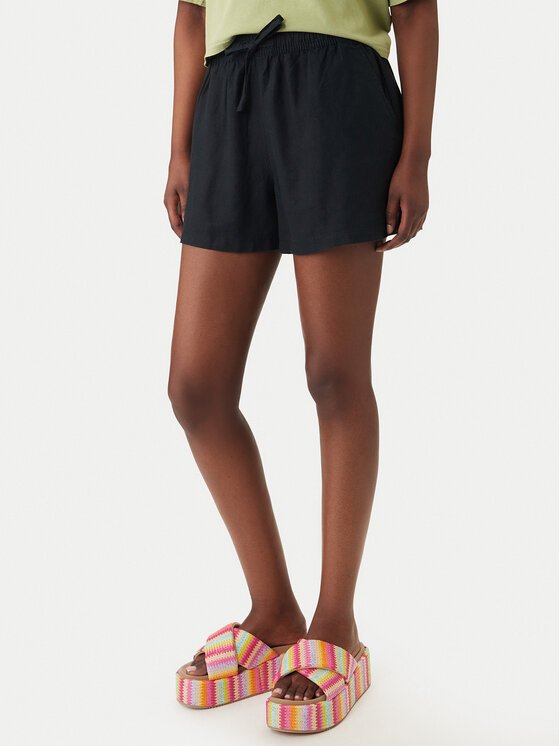 Roxy Roxy Medžiaginiai šortai Lekeitio Break ERJNS03490 Juoda Regular Fit