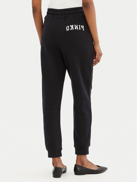 PINKO PINKO Pantaloni trening 100371 A2BZ Negru Regular Fit