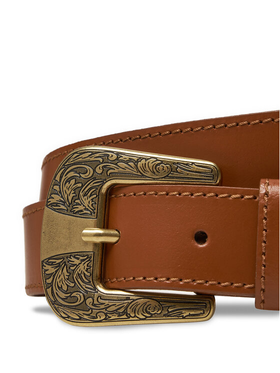Wrangler Wrangler Pasek Damski Big Buckle 112358074 Brązowy