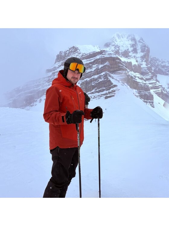 Alpinus Alpinus Kurtka narciarska Cedras Czerwony Regular Fit