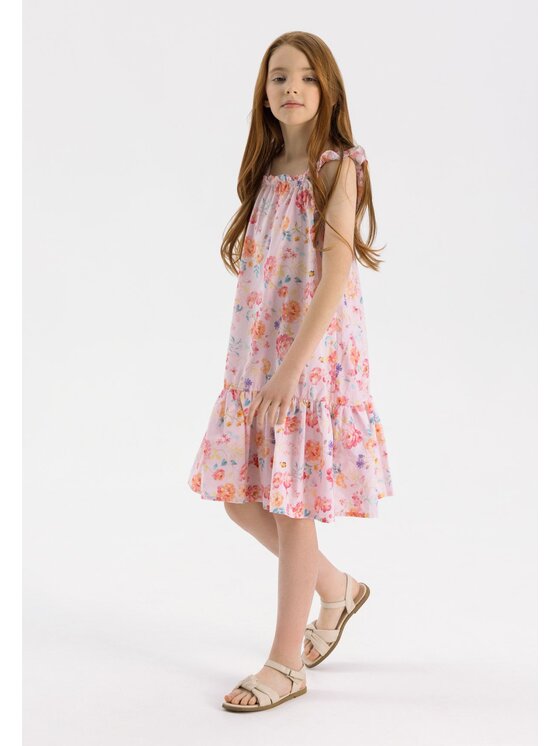 MINOTI Sukienka codzienna, rozmiar 104/110, Różowa, 22dress54