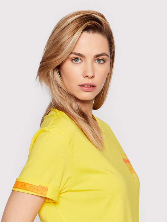 Diadora Diadora T-Shirt Unisex Manifesto 502.178208 Żółty Loose Fit