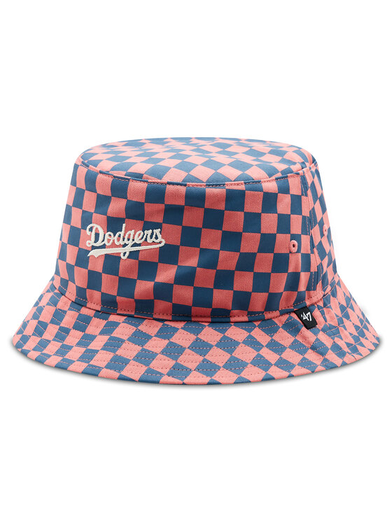 47 Brand 47 Brand Капелюх MLB Los Angeles Dodgers Check Up Script '47 BUCKET B-CHKBK12GWF-IR Червоний