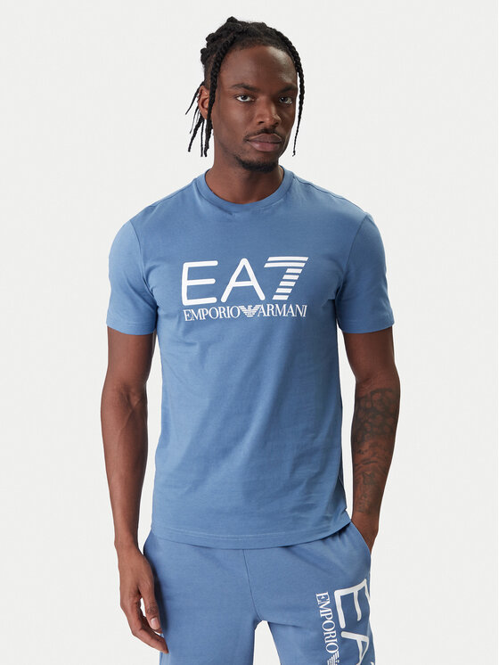 EA7 Emporio Armani EA7 Emporio Armani T-shirt 7M001412 AF22264 UB064 Plava Regular Fit