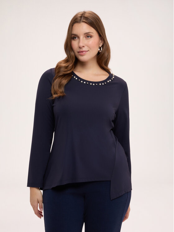 Fiorella Rubino Fiorella Rubino T-shirt G032L009556N034 Blu Regular Fit