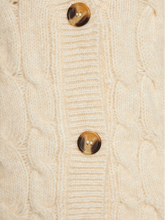 Brave Soul Brave Soul Strickjacke LKC-642TAZZEL Écru Regular Fit