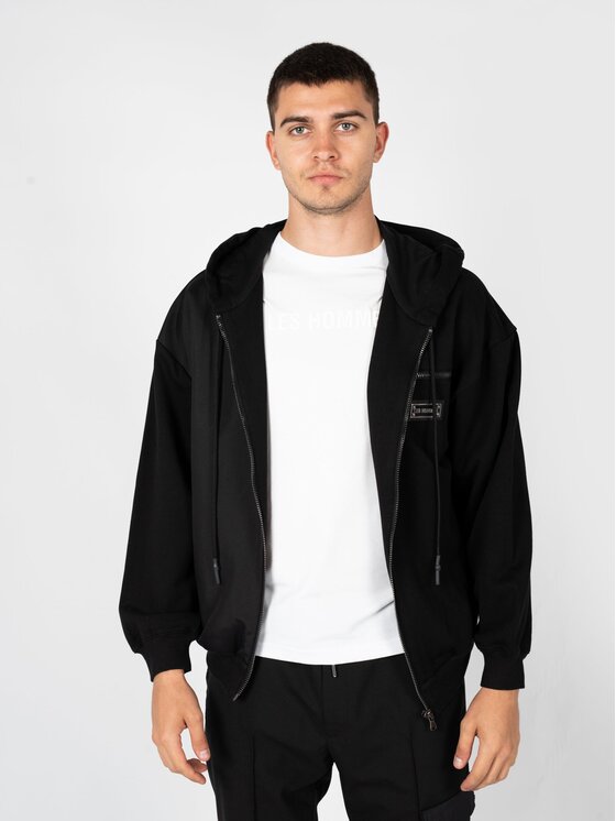 Les Hommes Les Hommes Μπλούζα LBH3000700N Μαύρο Regular Fit