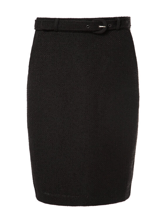 QUIOSQUE QUIOSQUE Sukně 7TT002 Černá Regular Fit