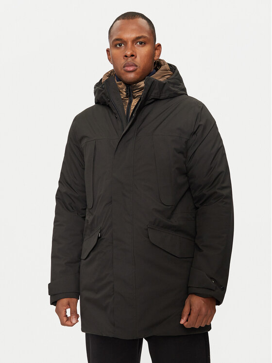 Geox Zimné bundy Warrens M4621B T3149 F9000 Čierna Regular Fit