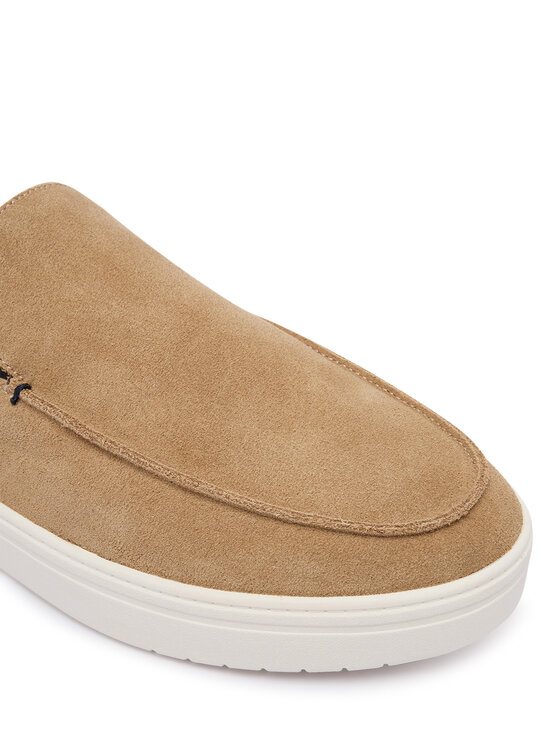 Tommy Hilfiger Tommy Hilfiger Slipper Modern Light Suede Loafer FM0FM05924 Hellbraun