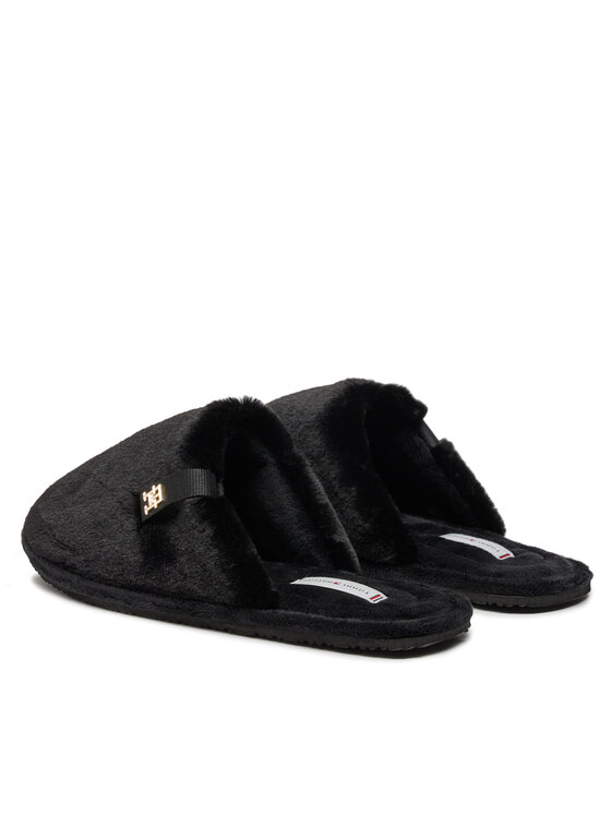 Tommy Hilfiger Tommy Hilfiger Kapcie Trenerzy Confort Home FW0FW08138 Czarny