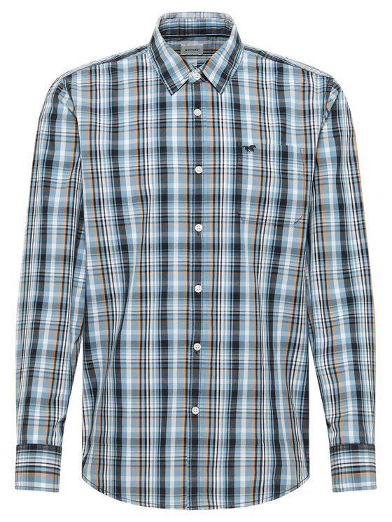 Mustang Mustang Camicia Style Chester Blu Regular Fit