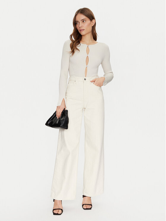 Guess Guess Kardigan W5RR17 Z34O0 Biały Regular Fit