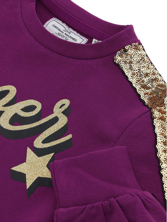 Original Marines Original Marines Džemperis DCA3546F Violetinė Regular Fit