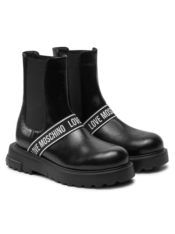 LOVE MOSCHINO LOVE MOSCHINO Kotníková obuv s elastickým prvkem JA24104G1LIA0000 Černá