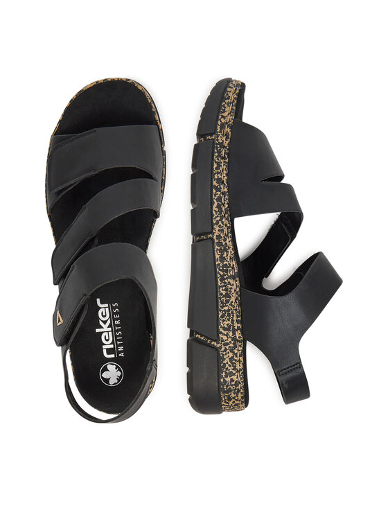 Rieker Rieker Sandalen V2301-00 Schwarz