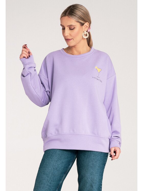 FIGL FIGL Felpa M1152 Viola Regular Fit