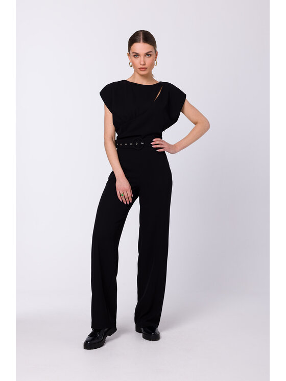 Stylove Overal S339 Čierna Regular Fit