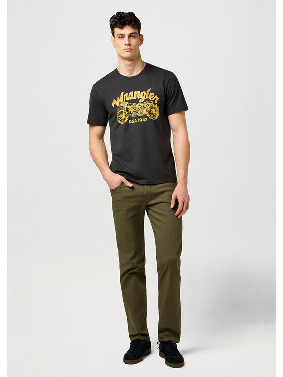 Wrangler Wrangler T-shirt AMERICANA TEE Nero Regular Fit
