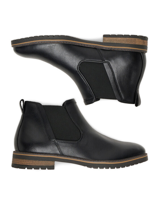 Lanetti Lanetti Klassische Stiefeletten CEO-1897 124AM Schwarz