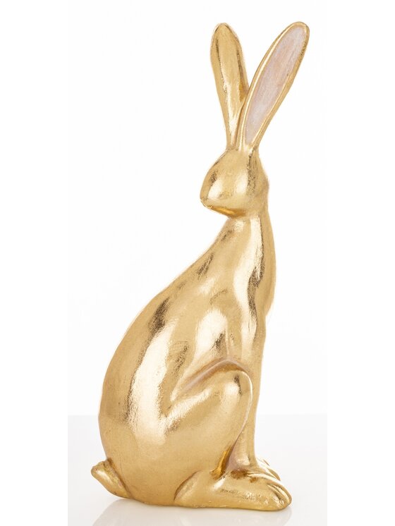 MIAhome MIAhome Figurka królik 30x10x12 cm SVELTA Złoty
