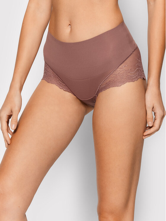 SPANX Klasične spodnje hlačke z visokim pasom Undie-tectable® Lace Hi-Hipster SP0515 Roza