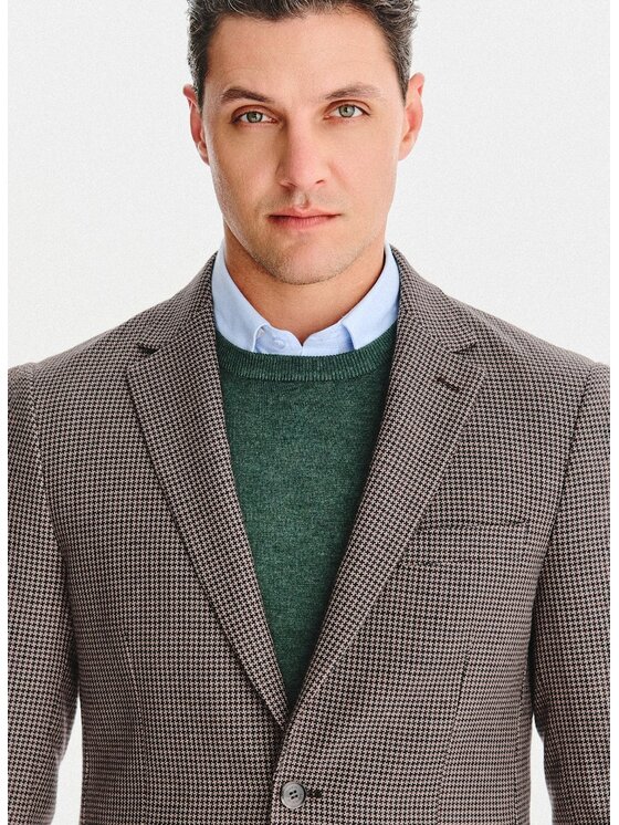 Pako Lorente Pako Lorente Marynarka P25WF-3X-006 Brązowy Slim Fit