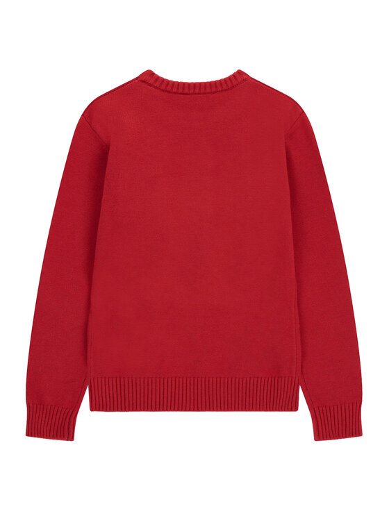 Guess Guess Sweter H6BR01 Z1336 Czerwony Regular Fit