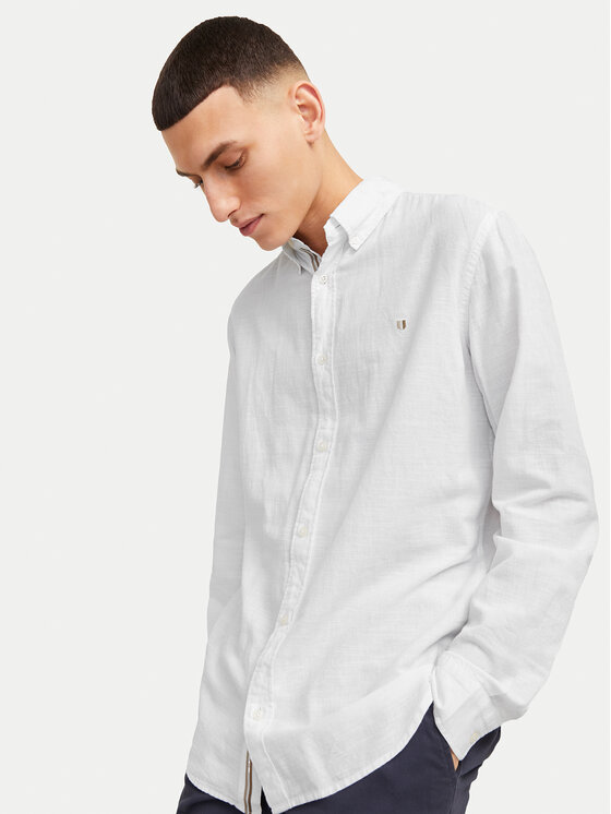Jack & Jones Jack & Jones Koszula Summer 12274599 Biały Regular Fit