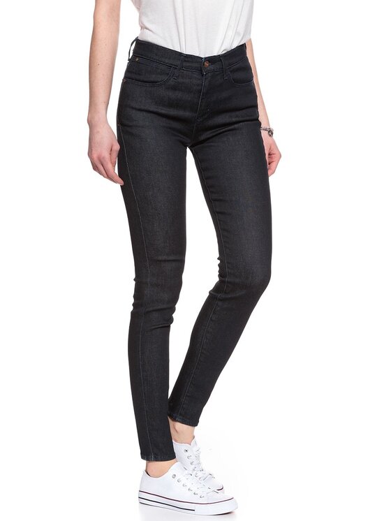 Wrangler Wrangler Pantaloni di tessuto HIGH RISE SKINNY Blu Skinny Fit