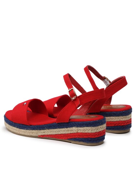 Tommy Hilfiger Tommy Hilfiger Espadrilles Rope Wedge T3A7-32778-0048300 S Piros