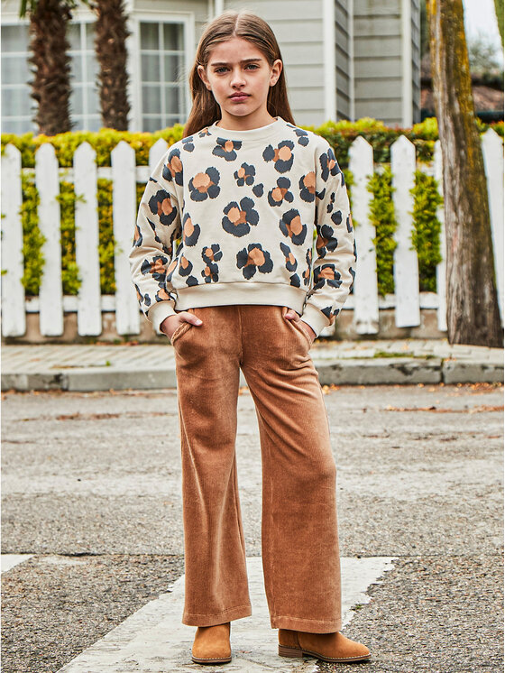 Mayoral Mayoral Pantaloni di tessuto 7549 Marrone Regular Fit