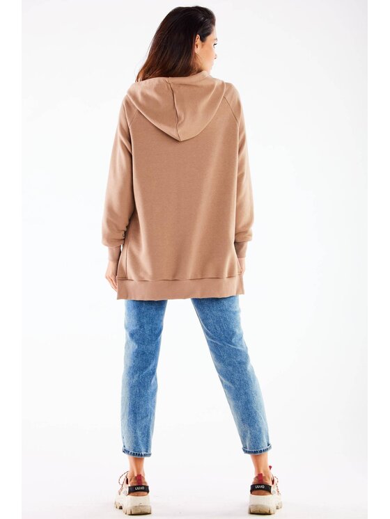 Infinite You Infinite You Mikina M280 Béžová Basic Fit