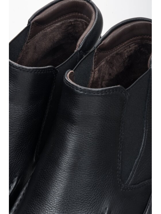 Estro Estro Μποτάκια με λάστιχο ER00116153 Μαύρο