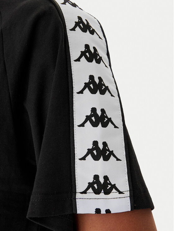 Kappa Kappa Тишърт Banda Adi 371U6WW Черен Regular Fit