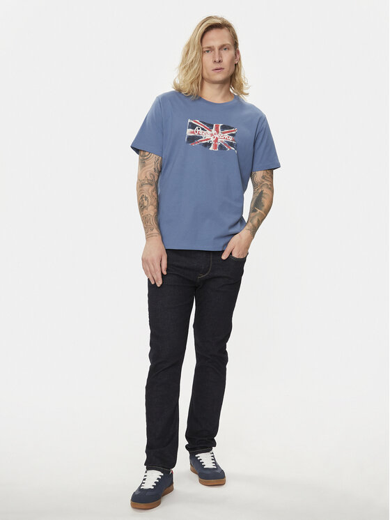 Pepe Jeans Pepe Jeans Traperice PM207388 Tamnoplava Slim Fit
