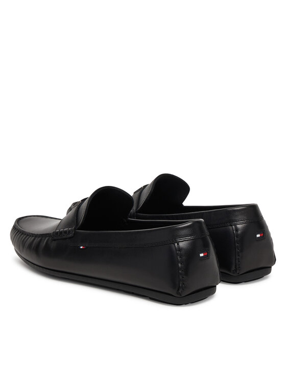 Tommy Hilfiger Tommy Hilfiger Мокасини Hardware Hilfiger Driver Shoe FM0FM05838 Черен