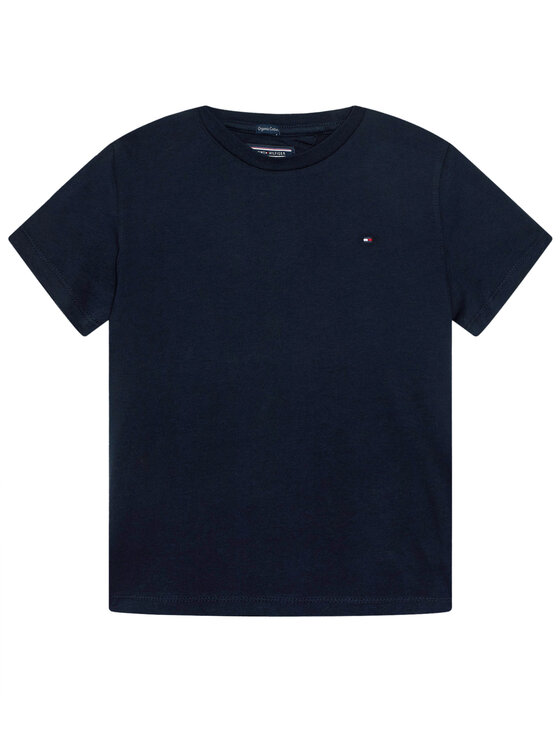 Tommy Hilfiger Tommy Hilfiger T-Shirt KB0KB04140 S Tmavomodrá Regular Fit