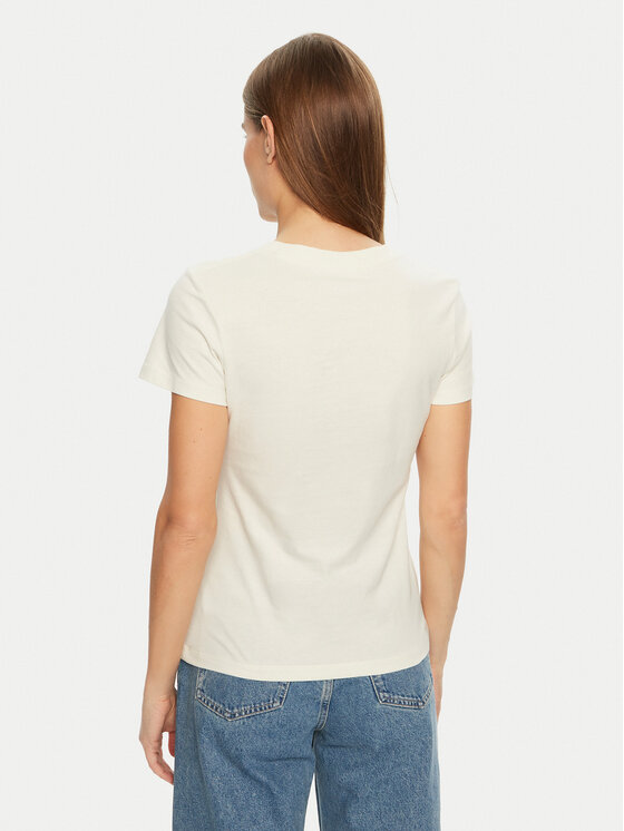 Calvin Klein Jeans Calvin Klein Jeans Póló Gradient J20J224982 Ekru Slim Fit