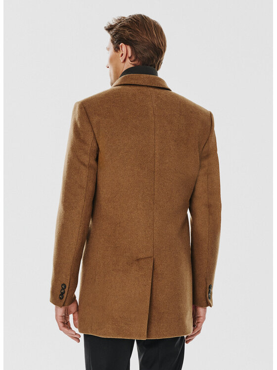 Pako Lorente Pako Lorente Płaszcz P24WF-7X-006 Beżowy Classic Fit