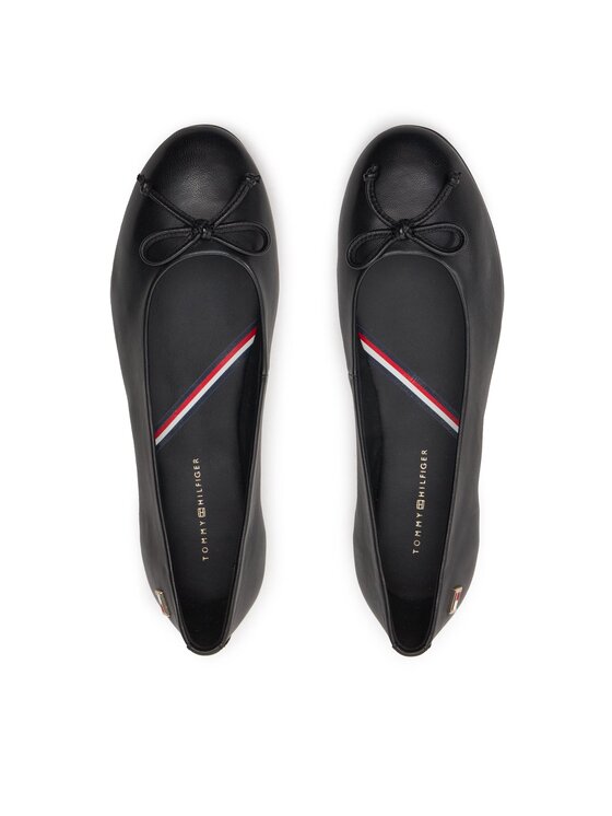 Tommy Hilfiger Tommy Hilfiger Baleriny Essential Chic Ballerina FW0FW08059 Czarny