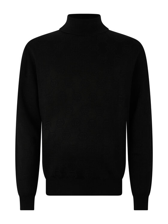 PHILIPP PLEIN PHILIPP PLEIN Longsleeve 31385 Czarny Regular Fit