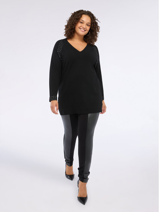 Fiorella Rubino Fiorella Rubino Pantaloni di tessuto P714L002240N033 Nero Skin Fit