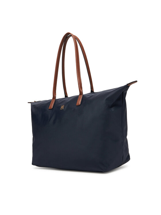 Tommy Hilfiger Tommy Hilfiger Táska Popette Maxi Tote AW0AW17996 Sötétkék