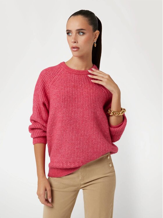 Guess Guess Sweter 169467 Różowy Classic Fit