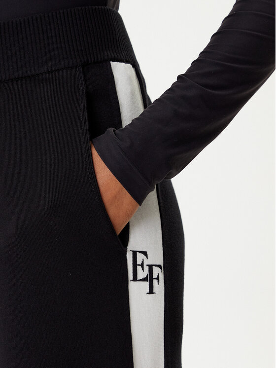 Elisabetta Franchi Elisabetta Franchi Pantaloni in maglia KP-69S-56E2-V380 Nero Regular Fit