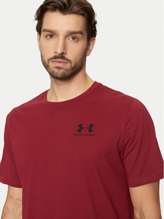Under Armour Under Armour Тишърт Ua M Sportstyle Lc Ss 1326799 Бордо Loose Fit